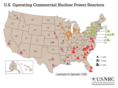 Nuclear Power Plant US Map